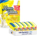 Nana Kosmiči 100% Pure Banana Kosmiči Medical Food Powder - zmanjšanje vnašanje maščob in naravna Remedy za driske in srce opekline - Great vir beljakovin & Fiber (100 paketi z eno servo)