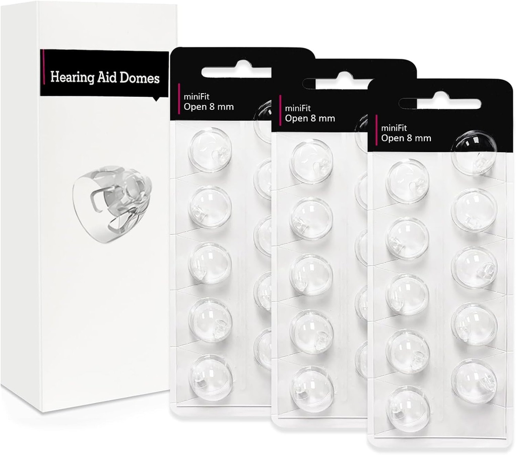 Odpri 8mm-slišanje Aid Domes za Oticon Minifit, Oticon sluh Applications, Zamenjave Deli Dodatki Universal Oticon Domes za slušni pripomočki čiščenje kompleti (30 kosov)
