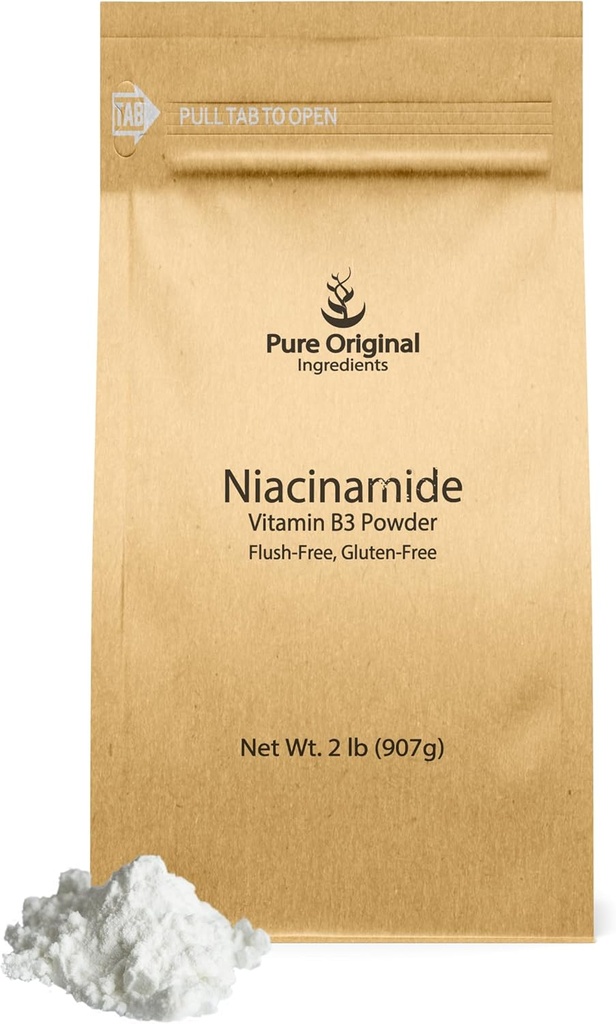 PURE POREKLA SESTAVINE Niacinamid (2 lb) Brez flush vitamin B3 prašek, prehranska dopolnila
