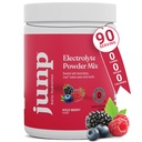 JUNP elektroliti v prahu brez sladkorja brez ogljikovih hidratov, sadne arome iz divjega jagodičja Keto Electrolyte Drink Mix - Kalijev in sol Hidracija v prahu elektroliti, brez kalorij sladkor brez elektrolita v prahu, 90 servingi