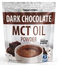 Opportuniteas MCT Oil Powder, Keto Creamer za kavo, Pijače&Smoothies, Low Carb Keto prijazno, Boost Energy&Mental Focus, Dodatek za ketogensko dieto, Gluten Free&Non-GMO, Temna čokolada 6 oz