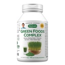 ANDREW LESSMAN Green Foods Complex 180 Kapsule - Zaloge Gradbeni bloki za zdravo rast tkiva, Jetrna podpora. 100 mg Vsak ječmenovo travo, pšenična trava, modra zelena alge, Klorella, Spirulina
