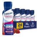 Zagotovite popolno Jagodno prehrano Shake, Popolno, Uravnovešen obrok Zamenjava, Pripravljen za pitje, 30g beljakovine, 25 Vitamini in minerali, 10 fl oz-24 Pack