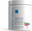 Consult Health Rewind 1000 mg MSM, celično pomlajevanje v prahu mešana mešanica likopena, polifenolov, kolagena in elastina za sklepe, kožo, lase in nohte - Berry Flavor - 30 Servingov