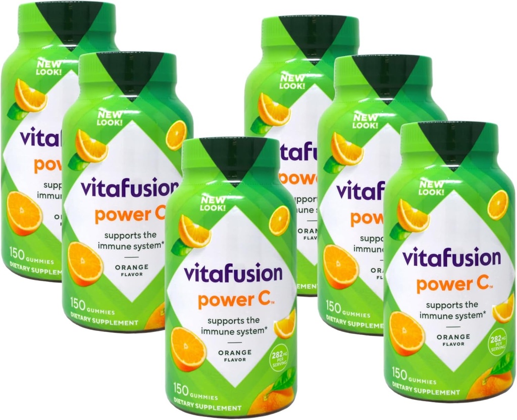 VitaFusion Power C Gummy Vitamini za odrasle Absolutno oranžna - 150 ct, pakiranje po 6