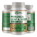 Moringa Oleifera Leaf and Seed Powder (80:20) Razmerje 300 tablet(tablete), 150 Serving, 1000 mg. Nepremazan Malunggay Zeliščni dodatek, No Chemical Coating, Green Superfood. Pakiranje po 1.