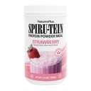 NaturesPlus SPIRU-TEIN, Jagoda - 2,4 lb - Rastlinsko-osnovani proteinski šejk - ne-GMO, vegetarijanec, Gluten prost - 32 Serving