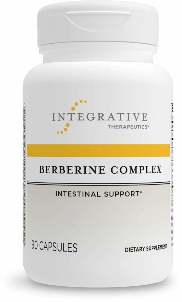 Integrativno zdravljenje Berberine Complex - Prebavni in Gut Health Supplement* - Veganski, Gluten-free & Dairy-Free - 90 kapsul (45 Servingov)