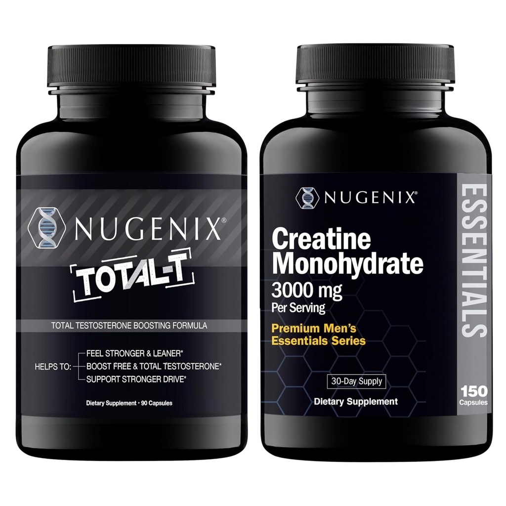 Nugenix Essentials Kreatin monohidrat in skupni T testosteron za moške