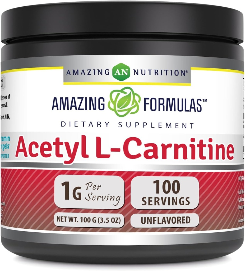 Osupljive formule Acetil L-Carnitine 100 Grams (3.5 Oz) Powder dodatek 