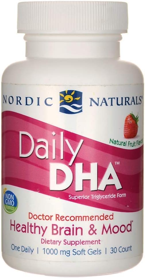 Nordic Naturals - Dnevni DHA, Zdravi možgani in Mood podpora, 30 Soft Gels