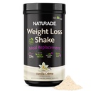 Naturade hujšanje Shake Meal zamenjava, 18 Servings - 25g Rastlinske beljakovine, CLA, Fiber & 18 Vitamini in minerali Designed to Curb Cravings and Boost Daily Nutrition - Vanilla Creme
