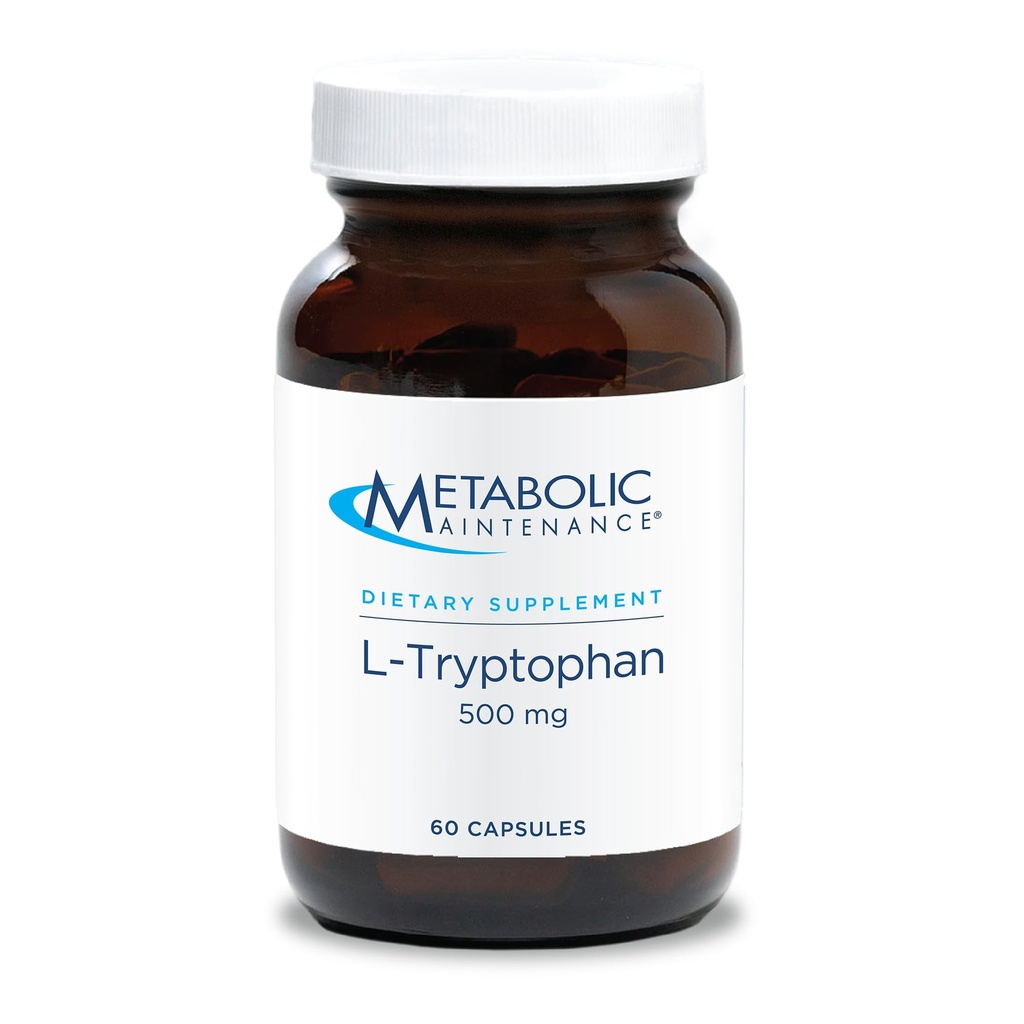 Presnovno vzdrževanje L-Triptofan - 500 mg aminokislina v 'prosti obliki' za superior absorpcijo + vitamin B6 - Mood + dodatek apetita, Vegan + brez polnil (60 kapsul)