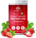 Jagoda – beljakovinski prašek na osnovi rastlin, beljakovinski miks, beljakovinski prah z vitamini in minerali, 20 g beljakovin, popoln profil aminokislin, veganski proteinski prah