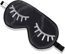ZIMASILK 100% naravna Svilena spalna maska Slepa preveza,Nastavljiva super mehko oko maska za spanje z vrečko (Eyelashes)