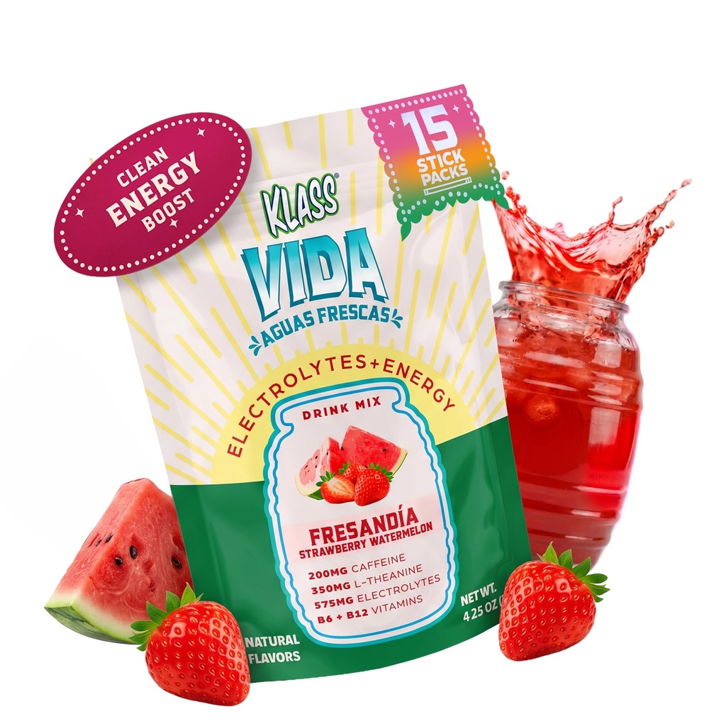 Hidracija + energijska mešanica elektrolitskega alkohola – jagodna lubenica Agua Fresca aroma 