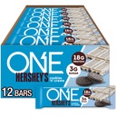 ONE proteinske palice, Hersheyjevi piškotki 'n' Creme, Gluten brez 18g beljakovin in 3g sladkorja, shrambe, 2,12 oz (12 štetje)
