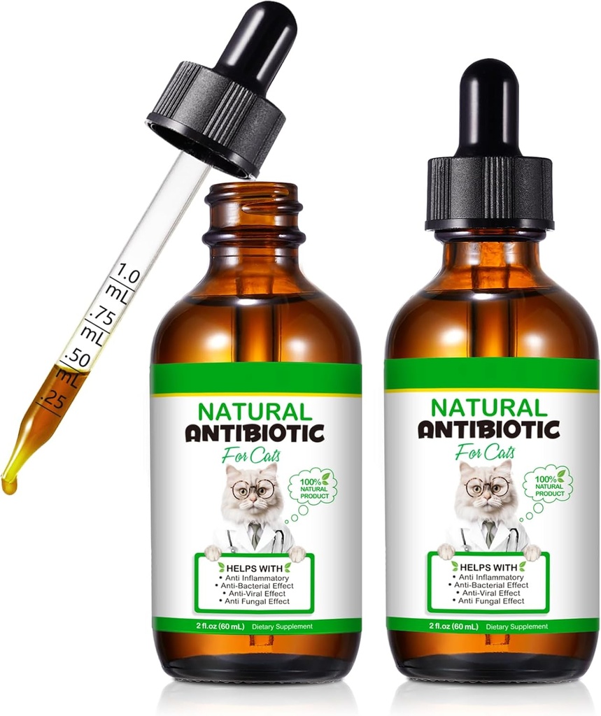 Cat Antibiotiki, Antibiotiki za mačke, naravni Cat multivitaminski zeliščni dodatki 60ml-2pcs