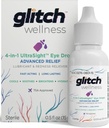 Glitch UltraSight kapljice za oči za suhe oči 15mL - 4 v 1 Napredno Relief suhe kapljice za oči - Ves dan Udobje s hidracijo, posvetlitev, hlajenje - Učinkovito pomirja draženje in suhost - 0,5 Fl Oz