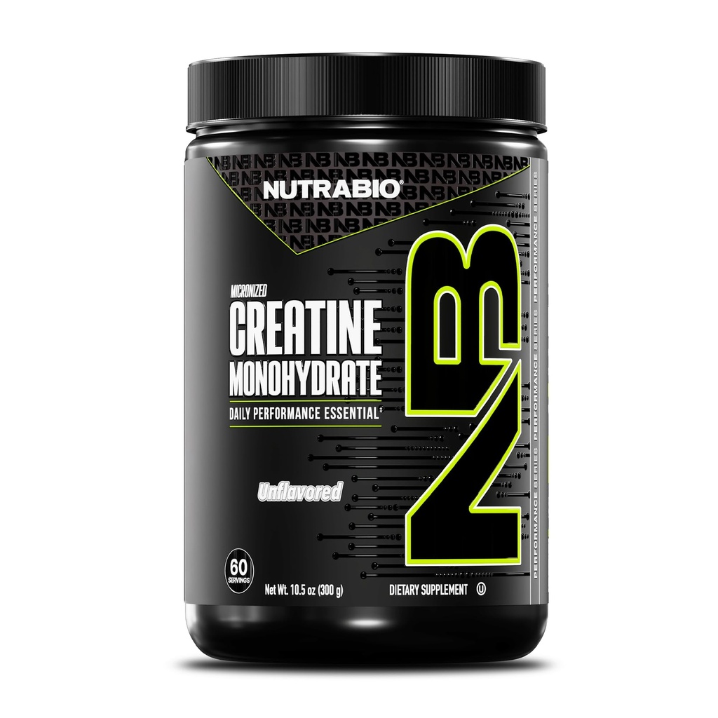NutraBio Pure Micronized Kreatin monohidrat v prahu dodatek, nearomatiziran, (300 g) - Podpira Bulk Muscle Energy, Recovery, in moč - HPLC Tested Creatine Powder dodatek za moške in ženske