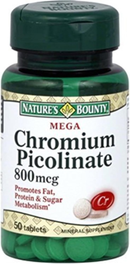 Narava Bounty Mega Chromium Pikolinat 800 μg tablete 50 ea (paka po 2)
