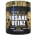 Insane Labz Insane Veinz Gold, dušikov oksid ne Stimulant pred vadbo prašek, naložen s hidromax, nitrozigin, poveča žilnost in pretok krvi, 30 Srvgs, Apple