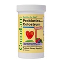 CHILDLIFE ESSENTIALS ChildBiotics s kolostrum- Probiotiki za otroke, Probiotiki za prebavne zdravje, Žvečilni, Otroški probiotik, Kolostrum za otroke, Gluten Free - Natural Berry, 92 Tablete