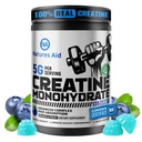 Nature Aid NSF Certified Creatine Gummy 5g - Kreatin Monohidrat Gumies – Predworkout Energija in rast mišic za moške in ženske 