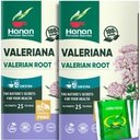 Hanan Valerian Koren Čaj za spanje (50 vrečk) - Te de Valeriana, Zeliščni umirjanje noč čaj - 100% Pure, Caffeine-free, Non-GMO, Herb iz Peruja - Paket 2 škatle