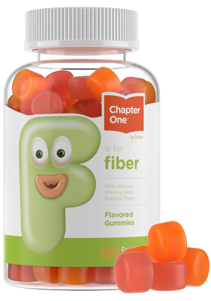 Zahler - Fiber Gummies za odrasle in otroke (120 Count) Certified Kosher odrasli in otroci Fiber Gummy Chews za digestion podporo, zdravo regularnost in splošno zdravje - Žvečljive otroške Fiber dopolnila