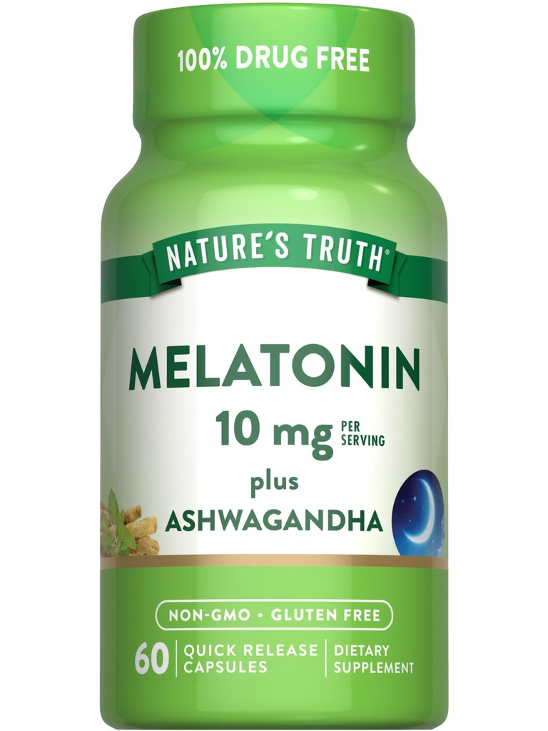 Resnica narave Melatonin 10mg z Ashwagandha 