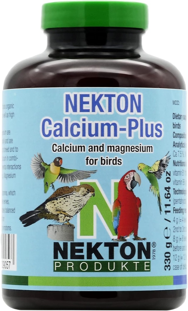 Nekton Calcium Plus - kalcij z magnezijem in vitamini, bela, 330g/11.64 oz