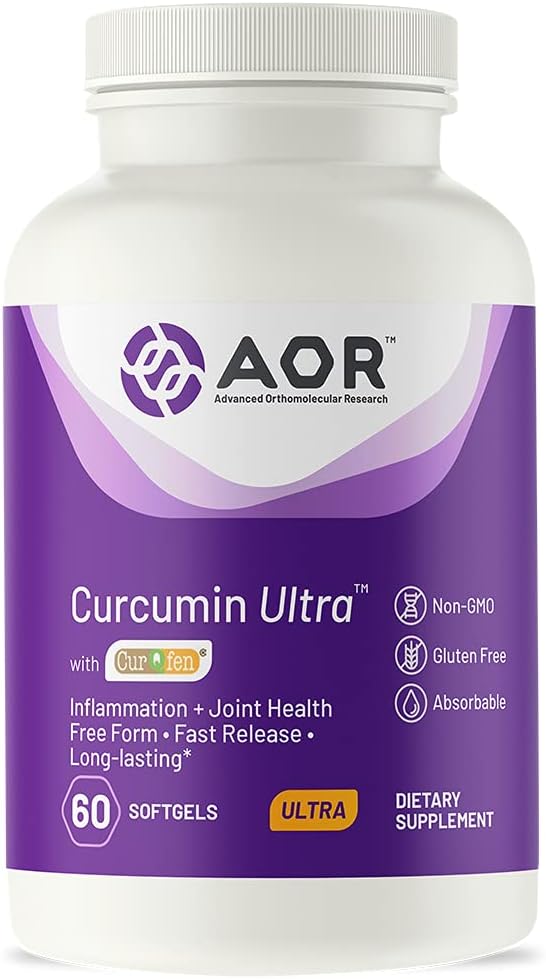 AOR, Curcumin Ultra, Premium dodatek, Hitro delovanje Skupna podpora, 60 Softgels (60 Serving)