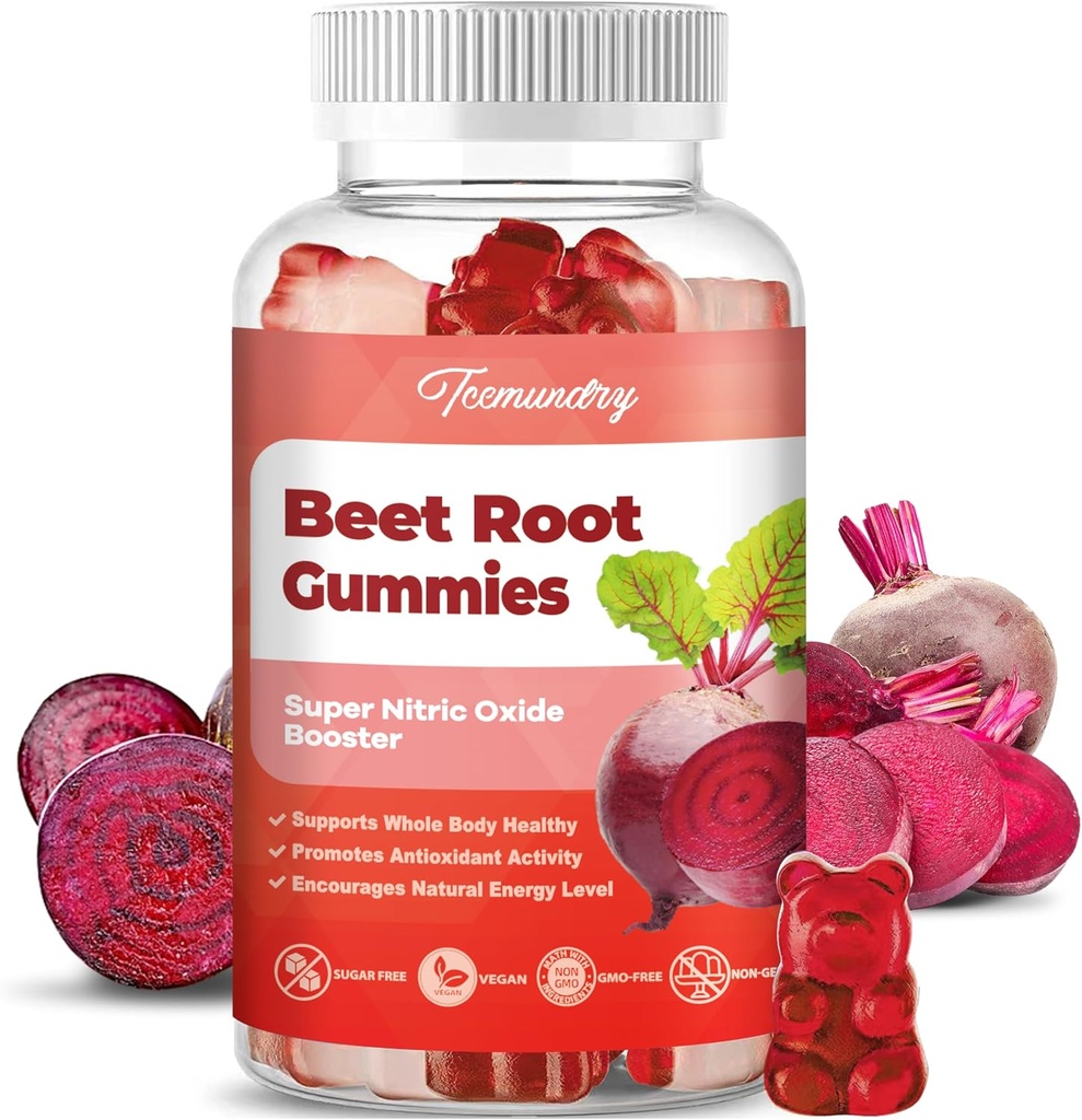 Sladkor brez sladkorne pese Root Gummies - Podpira energijo in zdravje celega telesa - 1500mg pesa korenske žvečilke za ženske moške (60 Count)