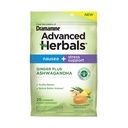 Od ustvarjalcev Dramamina, Advanced Zelišča Ginger & Ashwagandha Lozenges, za lajšanje slabosti in podporo stresu, tropskega sadja in ingver okus, 20 grof