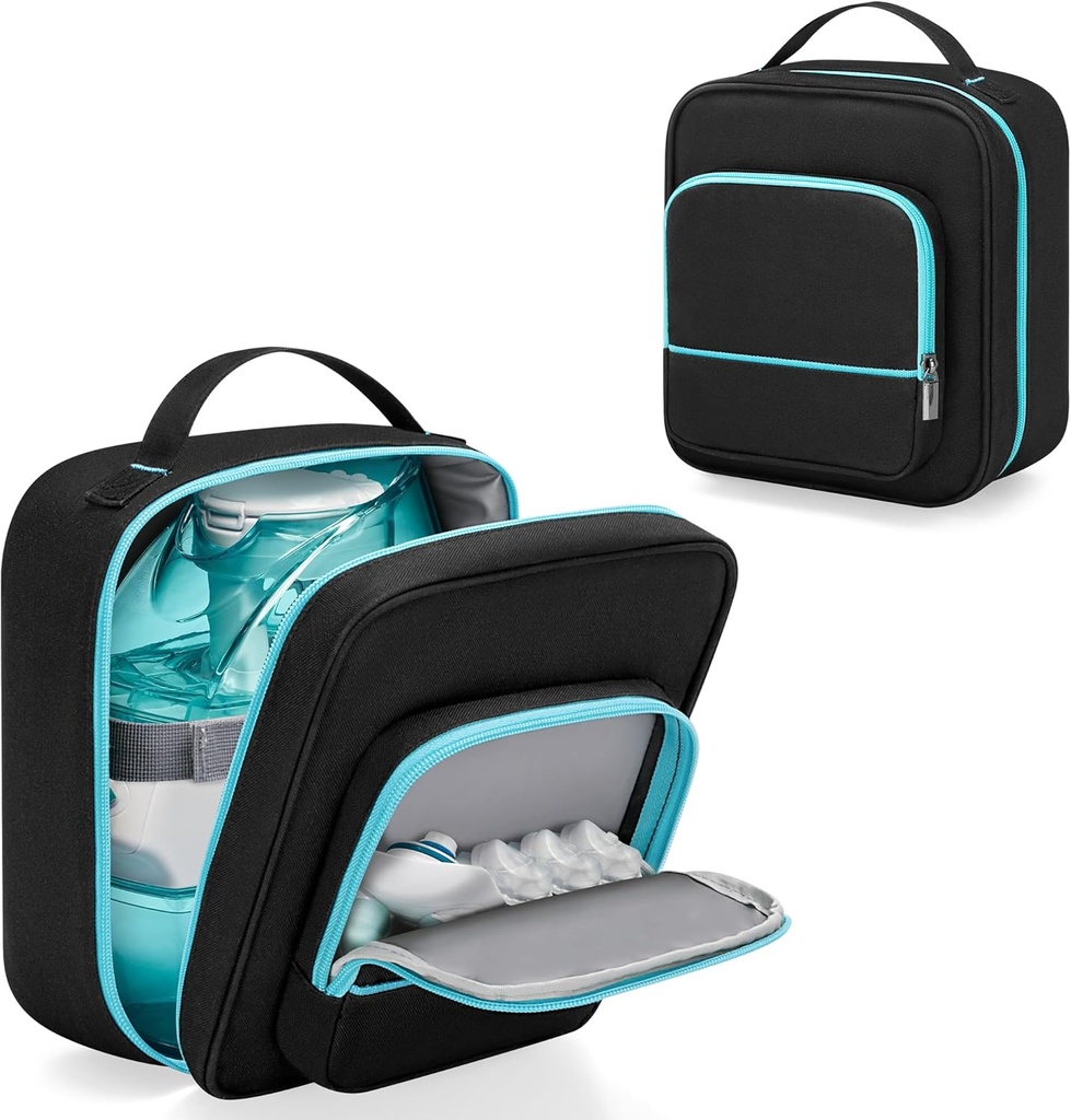 YARWO Nose Cleaner Travel Case Združljiv z Navage Nasal namakanje sistem, Prenosni Neti Pot varno vrečko za shranjevanje z vodoodporno Lining za Nasal Care Kit, SaltPods in Sinus Rinse Naprava, Bag samo