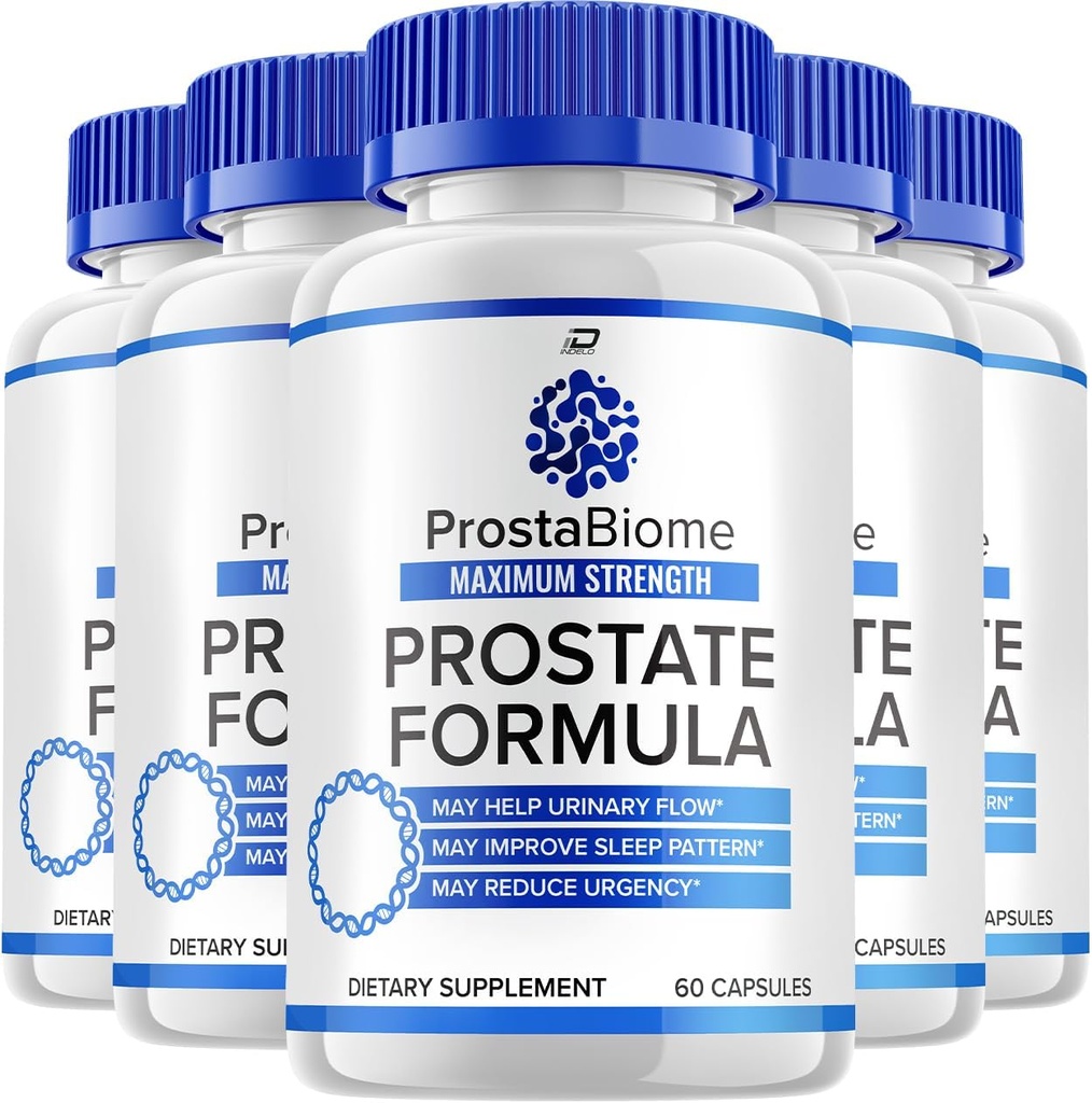 Prostabiome Supplement Advanced Energy Pills - Dodatki za moške - Prosta biom Prostabiome za moške Health Supplement, Prostabiome Reviews (5 Pack - 300 kapsul)