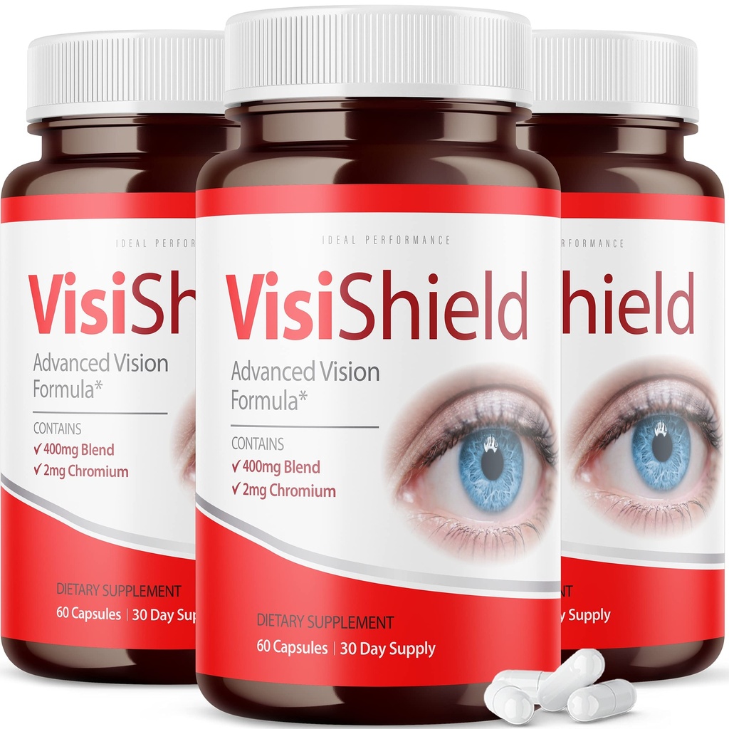 (3 pakiranja) Vizield Napredno Vision Formula za oči dopolnilne tablete Vitamini (180 kapsul)