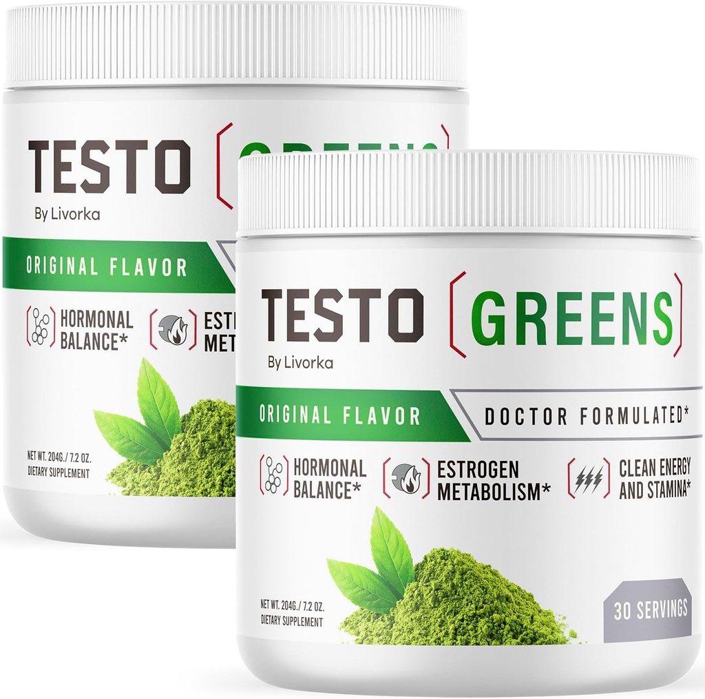 (2 paket) Testo Greens Powder - Testo Greens, TestoGreens Powder, TestoGreens, TestoGreens Napredna Formula, Testo Greens Vsa naravna Formula, TestoGreens Powder Reviews, 60 Serving za 2 meseca