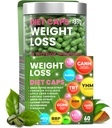 Hujšanje Diet Kapsule, naravni apetit Supresiv, Day & Night Fat Burner za ženske in moške z jabolčnim moštom, izvleček zelene kave fižol, Presnovni obnovitveni dodatek - 60 tablet