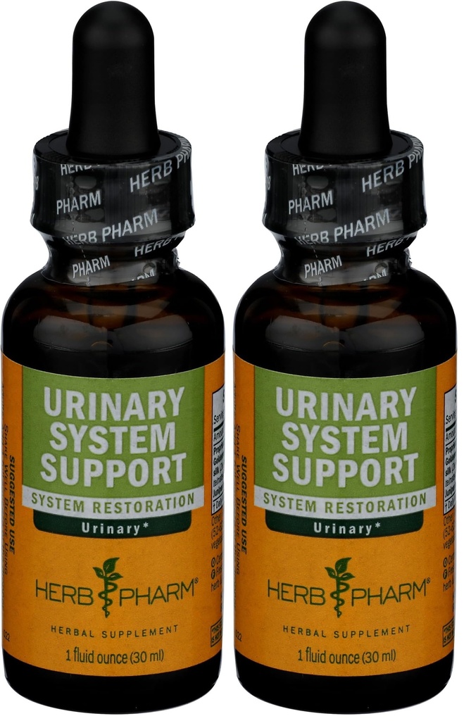Herb Pharm sečni sistem Podpora Liquid Herbal Formula, 1 Fl Oz (Pack z 2)