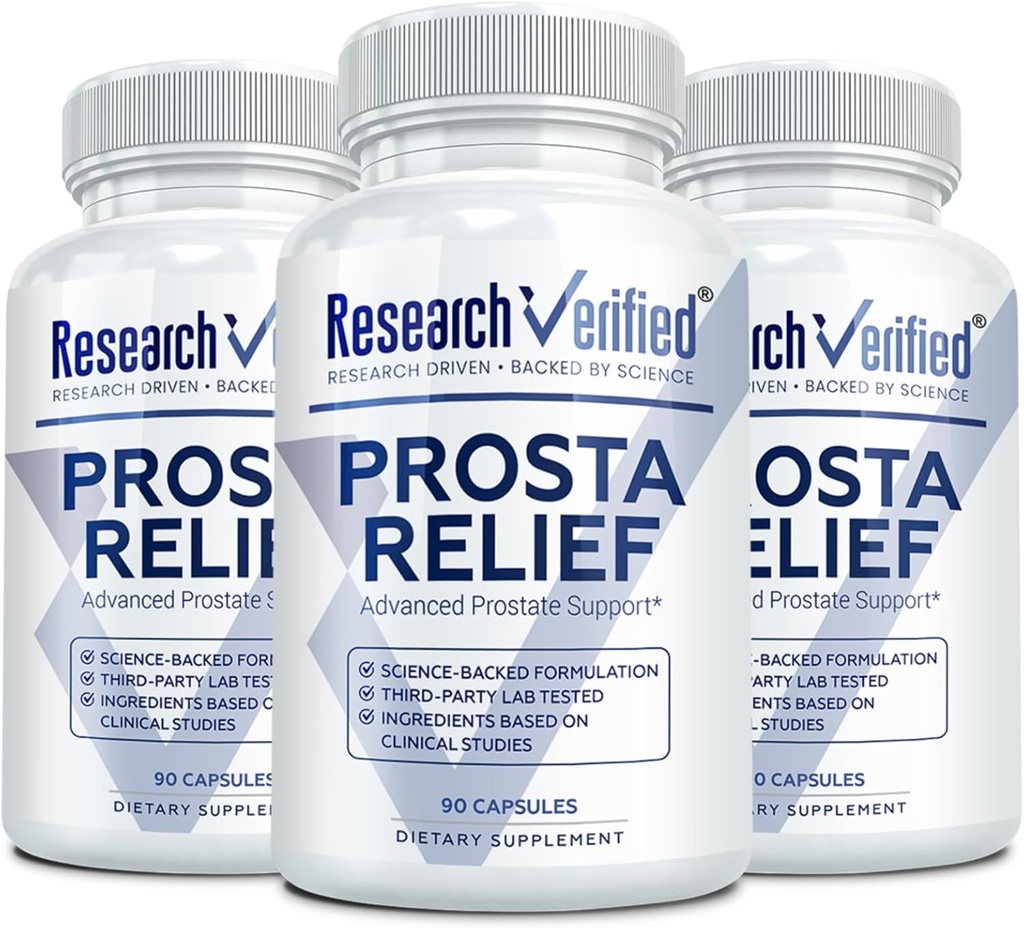 Raziskave Preverjena Prosta Relief - žaga Palmetto in Bioperine - Prostata Zdravje; Bladder & urinarno zdravje, pogon in zmogljivost; Čisto naravno, 90 Kapsule (Pack of 3)