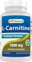 Najboljši naravni L-karnitin fumarat 1000mg na tableto - 120 Count - poveča celično energijo