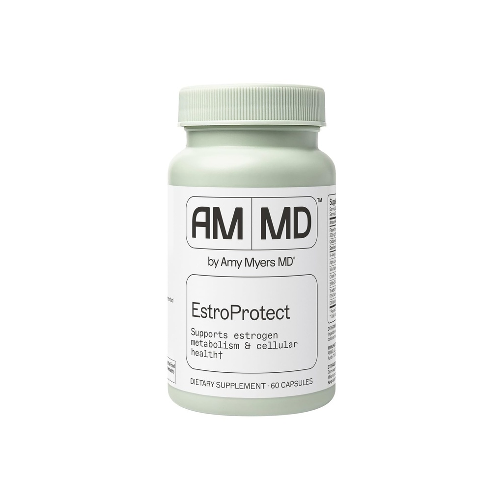 Amy Myers MD EstroProtect dodatek - podpira Estrogen Balance & Hormone Zdravje - DIM, kalcij-D-glukarat, Broccoli Seme Extract - 60 kapsul