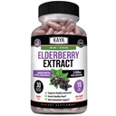 Kaya Natural Elderberry Immune Support - Elderberry Extract, bogati antioksidant Premium Vitamini, 1200mg Imunski sistem Booster Sambucus kapsule - 30 Število
