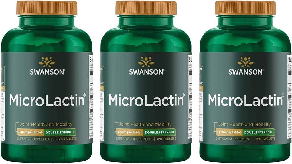 Swanson Microlactin Dvojni jakost 1000 Miligrami 120 Tab (3 paketi)