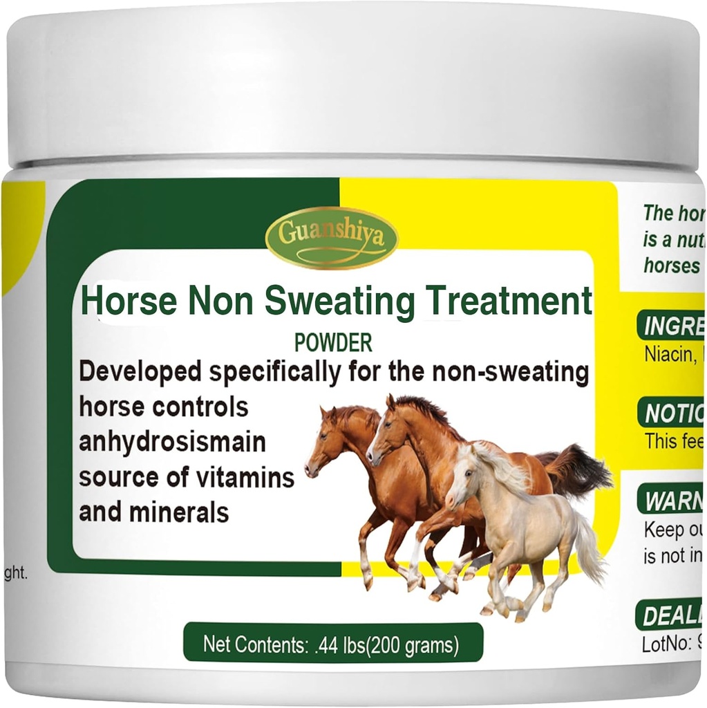 Konjske neznosno zdravljenje, spodbujanje zdravega temperaturnega predpisa za stop potenje, AC, Old, Mare, Gelding, Anhidroza, eno vroče poletje uporaba