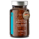 CLAV® cinkov biglicinat 25mg - 180 tablet (6 mesecev dobave) - Naravni kelirani cink dodatek - Veganski cinkov glicinat za podporo imunskemu in kožnemu