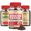 Berberine s Ceylon Cinnamon Gummies – brez sladkorja, 98% Pure & 10x Absorpcija – 1200 mg HCL organski Berberine dodatek za upravljanje teže, imuniteto, metabolično in prebavno zdravje(30 dni)