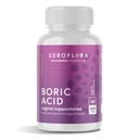 Seroflora Boric Acid 600mg Feminine Capsules, Feminine pH Support, Intimate Freshness for Women, Fast-Dissolving Capsules (60 Count)